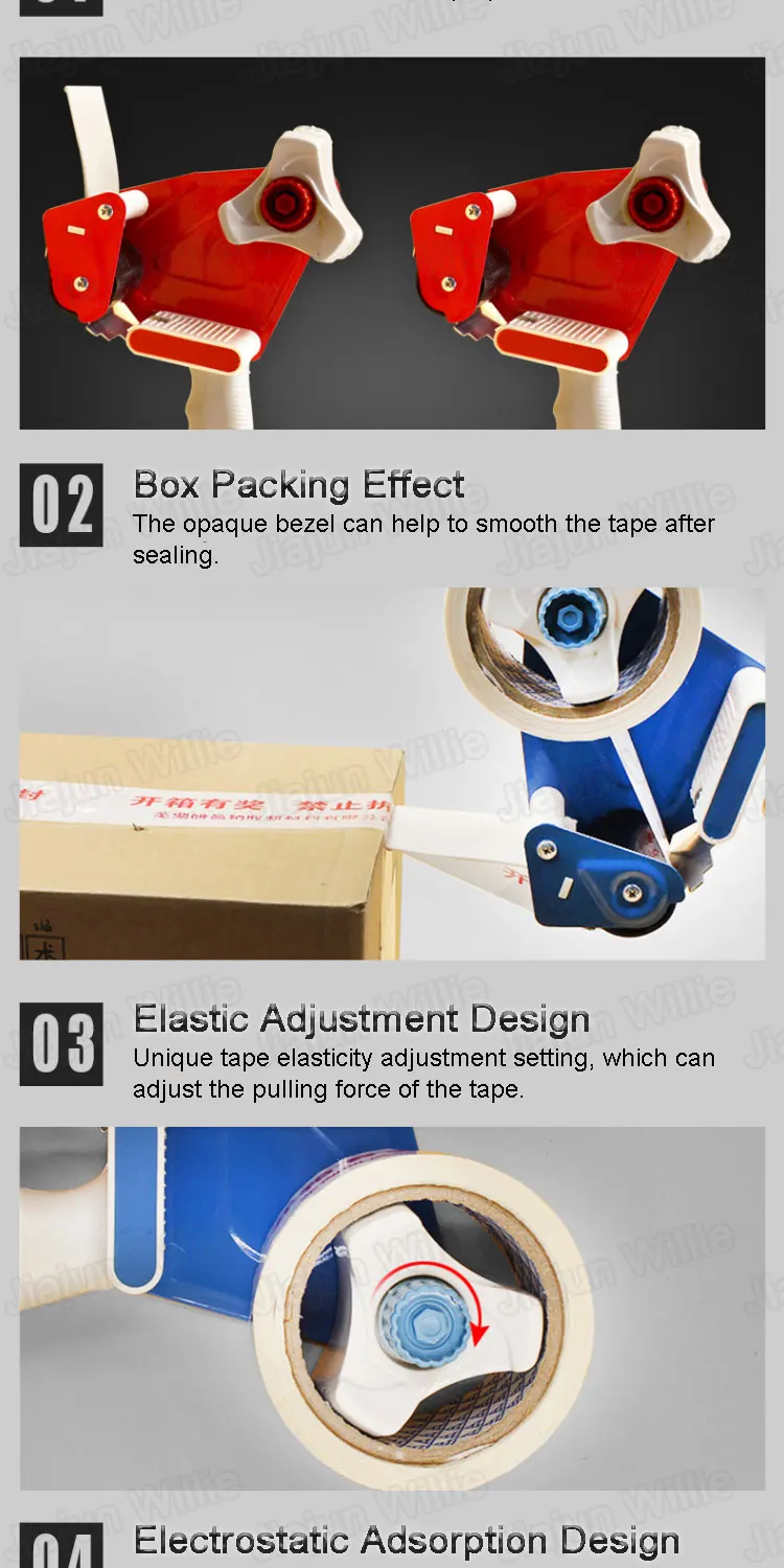 2 Inch Metal Automatic Clear Carton Plastic Handle Packaging Tape