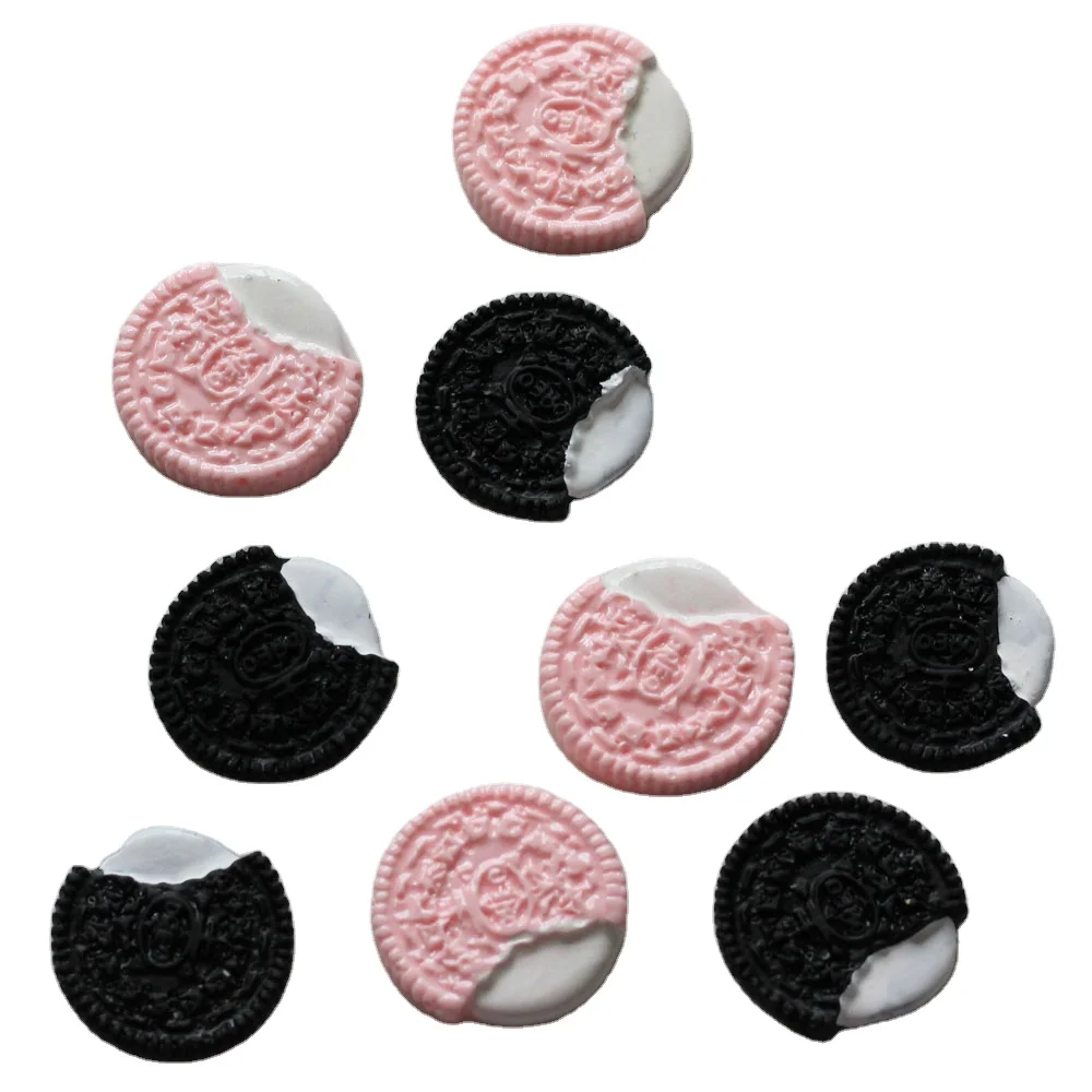 

Miniature 3D Cookie Resin Flat back Cabochon Simulation Food Art Supply Decoration Charm DIY craft