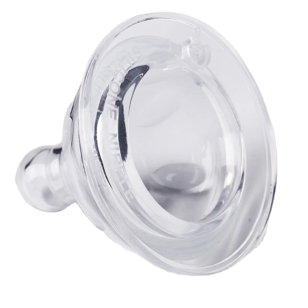 

Factory Price Custom Design Soother Babies Transparent Silicone Soft Nipple