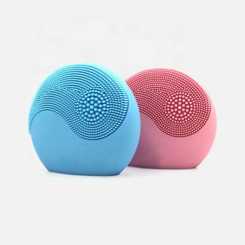 

Portable ultrasonic mini Face Cleaning Brush Deep Electric Rechargeable Silicone Facial Cleansing Brush