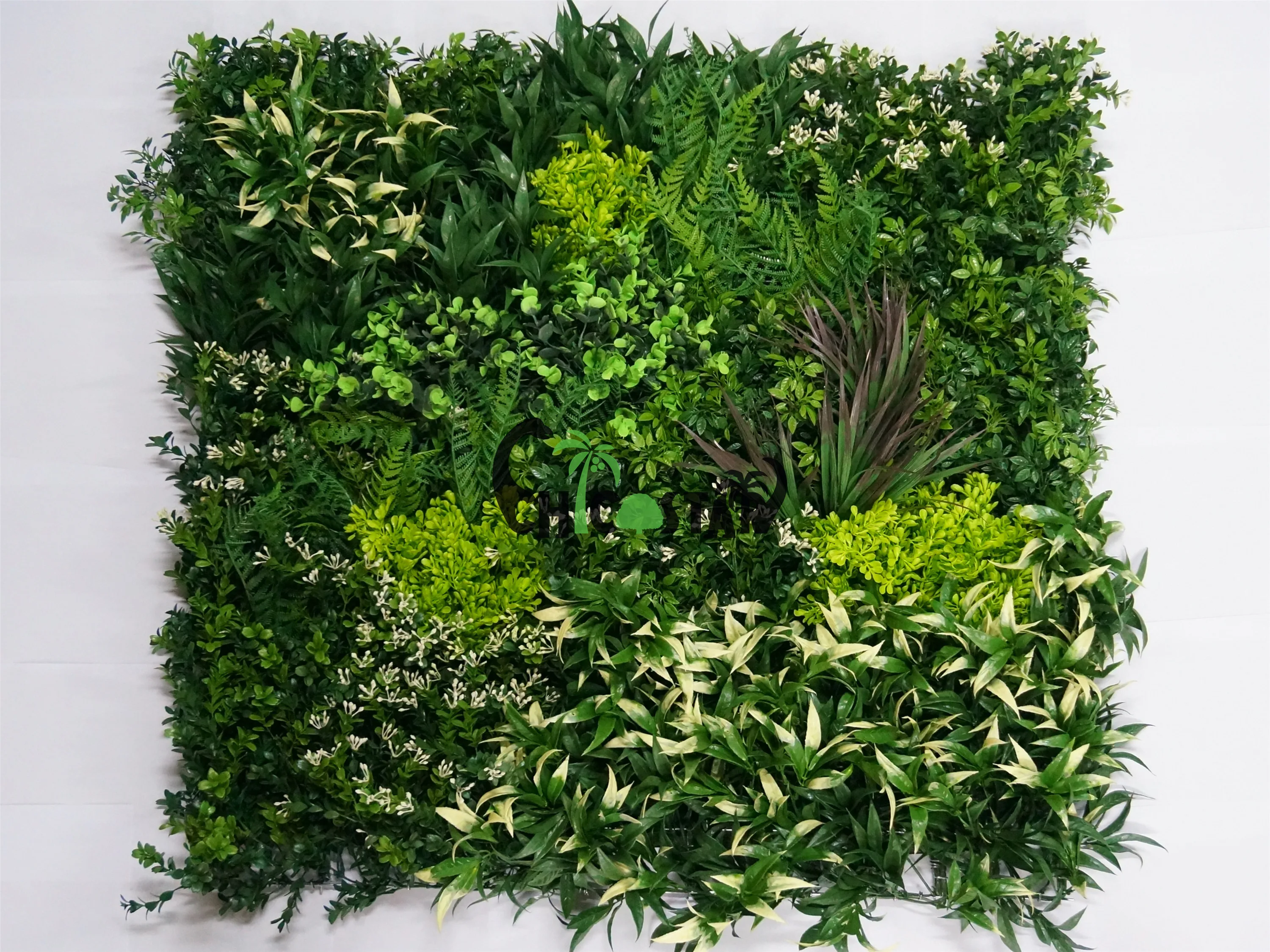 Wholesale Indoor Garden Decoration Green Artificial Wall Plant Panel