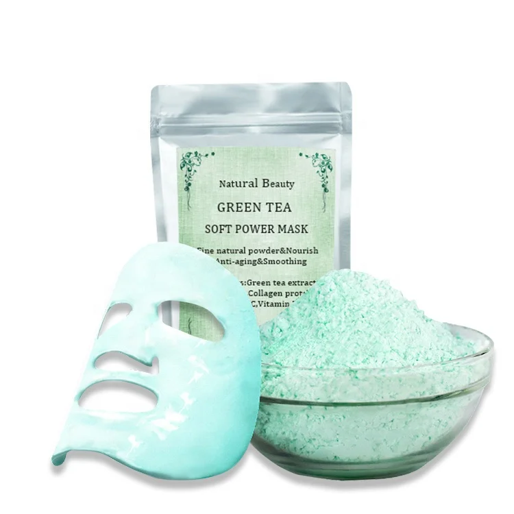 

Private Label Natural Green Tea peel off seaweed powder mask in Facial Treatments