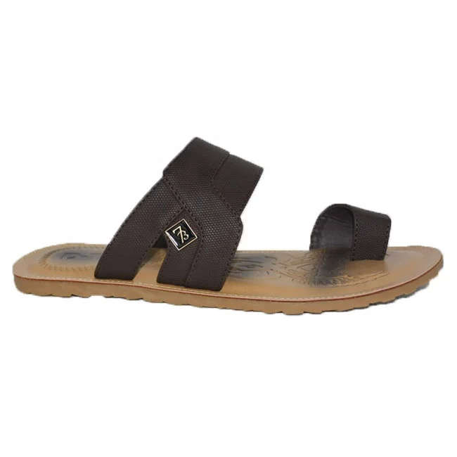 

outdoor stylish cork leather comfortable men's slippers casual slippers, Brown