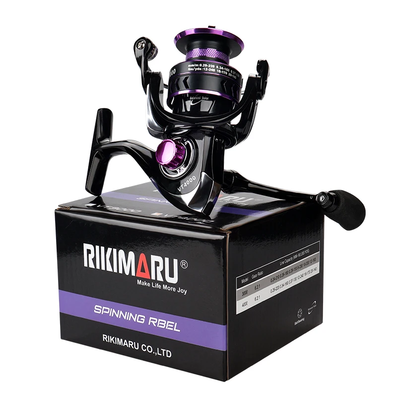 Athletics Rikimaru Spinning Reel VT 2000 to 7000 Fishing Reels 8+1 Bearing Stainless Steel Alloy Angling Reel Saltiga 6.2:1