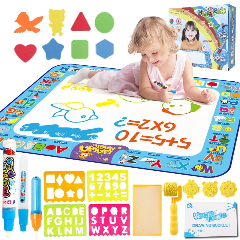 

100x75cm Early Education Drawing Toy Magic Water Drawing Mat Reusable Water Painting Rug Kids Free Drop Shipping B1