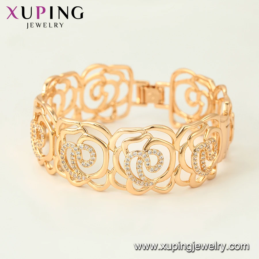 52165 Xuping Jewelry China Wholesale Gold Plated Luxury Style Flower