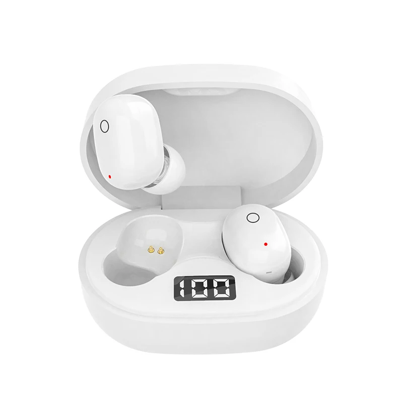

2021 New TWS Earphones 5.0 BT Wireless Headphone Mini Bass Stereo Sound Earbuds waterproof In Ear headsets, White black pink green blue