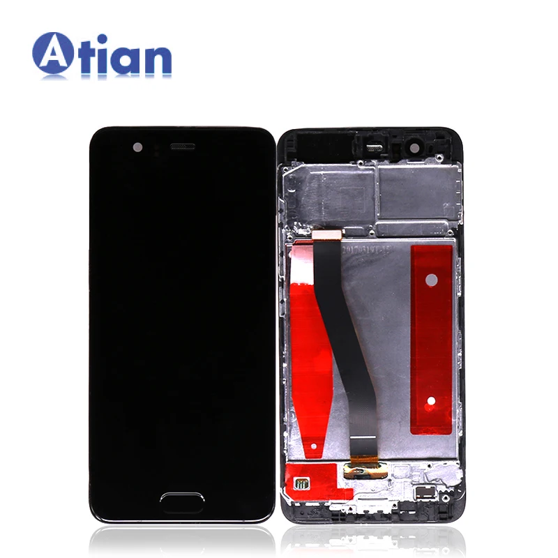 

For Huawei P10 LCD Display Touch Screen with Frame Digitizer Assembly VTR-L09 VTR-L10 VTR-L29 Display Touch Panel Replacement, Black white