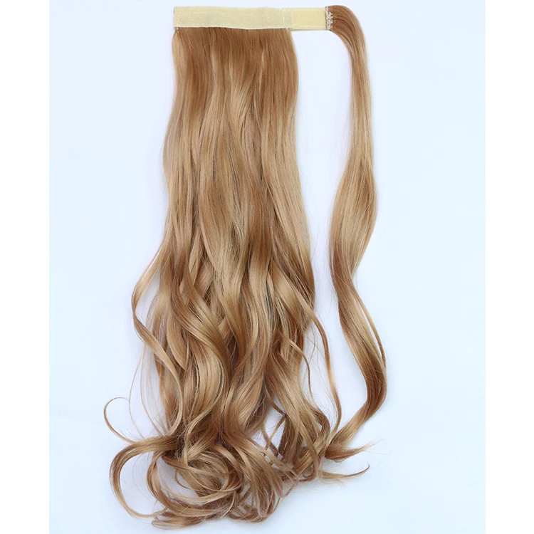 

Factory Stock Wholesale New Multi-Color Curly Hair Wig Ponytail body weae Magic Tape