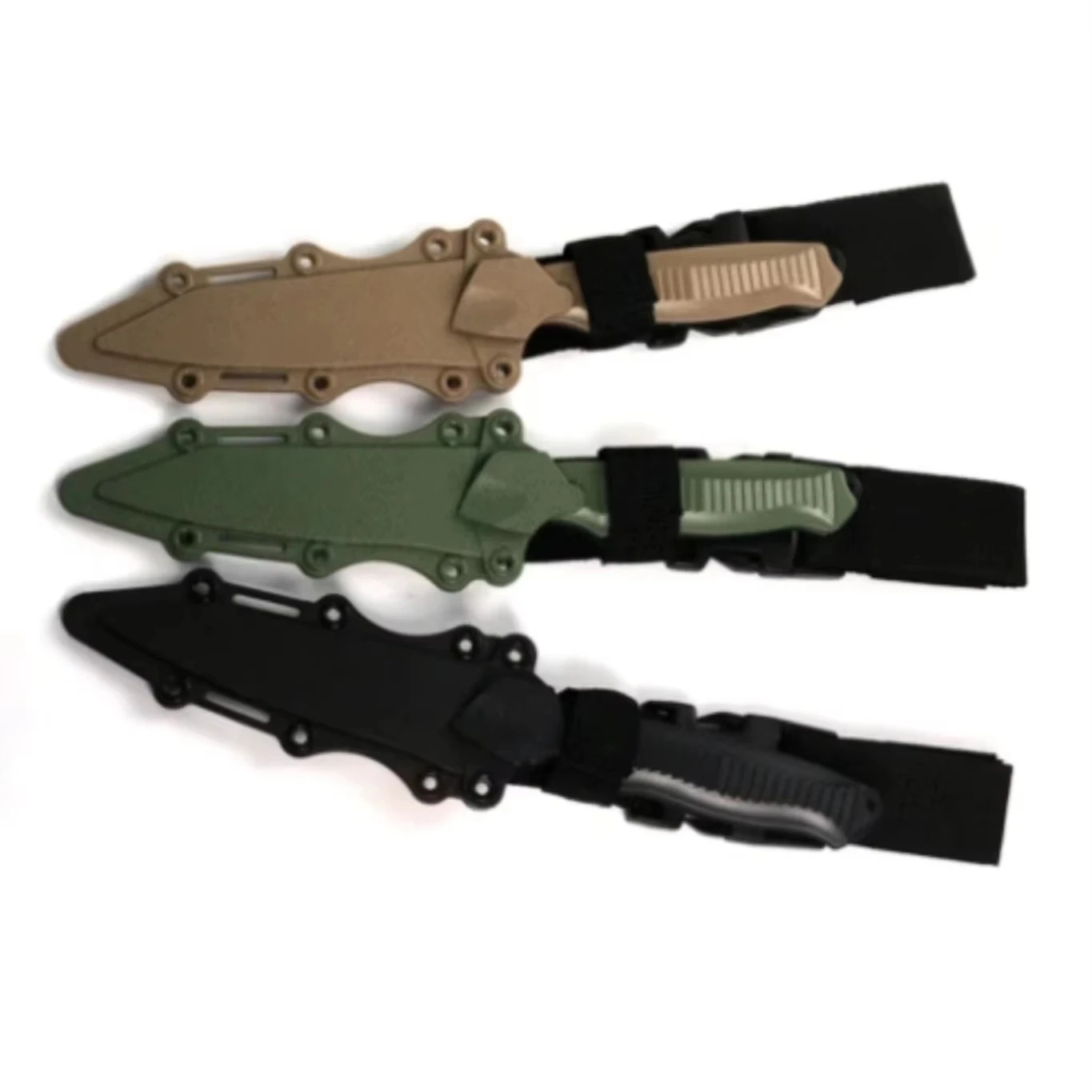 M204 Training Fixed Blade Plastic Knife  ABS Handle TPE Soft Rubber Blade Tactical Knife