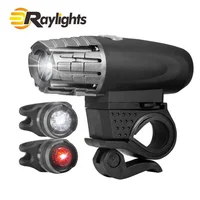 

Amazon Hot selling USB Rechargeable Bike Light Set,powerful lumens bicycle front light free tail light,LED Bike front Light