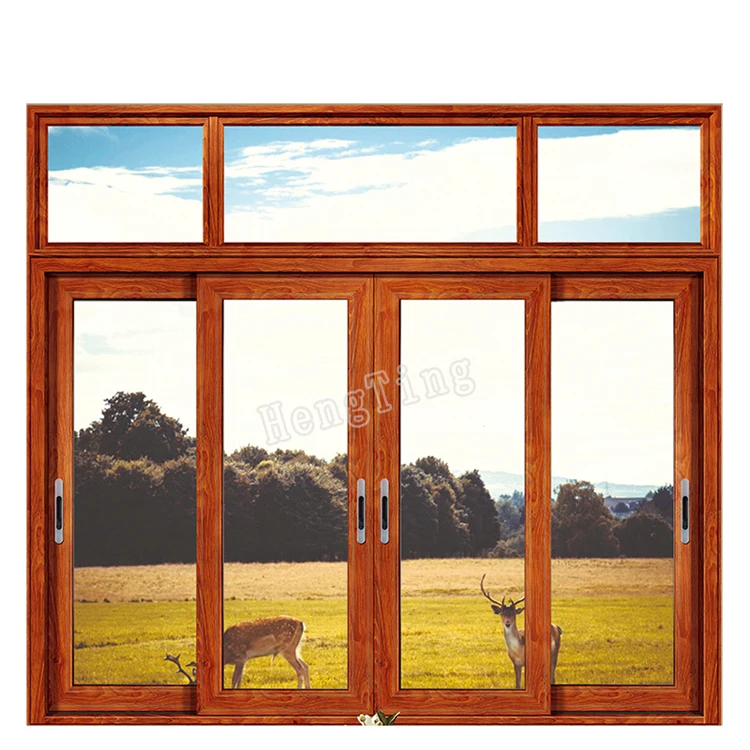 
office interior sliding window /aluminum sliding window with double lowe glass 