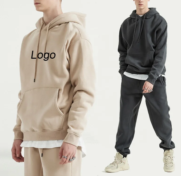

Wholesale Clothing Custom Made Blank Jogger Men's Hoodies & Sweatshirts Thick Men Tracksuit Sweatsuits Unisex Jogger Sets, Customized color