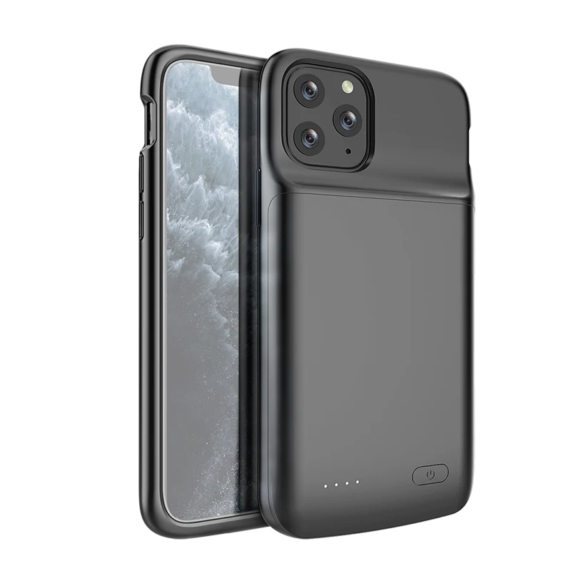 

4800mAh Capacity smart battery case Protective Portable Charging Case Rechargeable Battery Pack (5.8inch)-Black for iPhone 11pro, Balck
