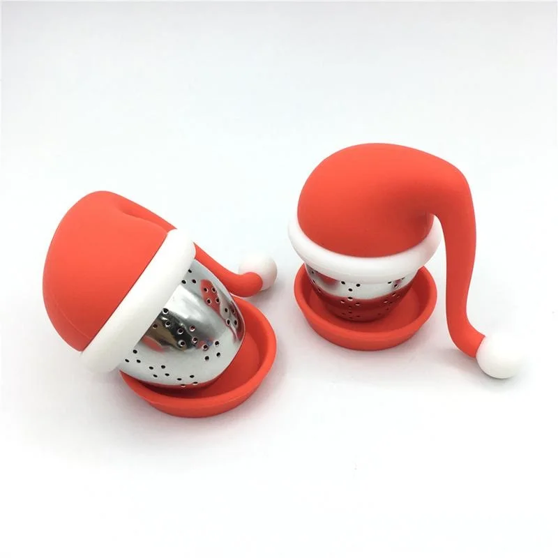 

New Design Christmas Hat Tea Bag Infuser Tea Leaf Filter