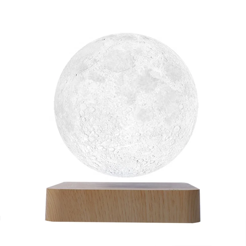 HCNT Levitation Moon Light Home Decoration 3-D Printing Lunar Lamp Birthday Gift
