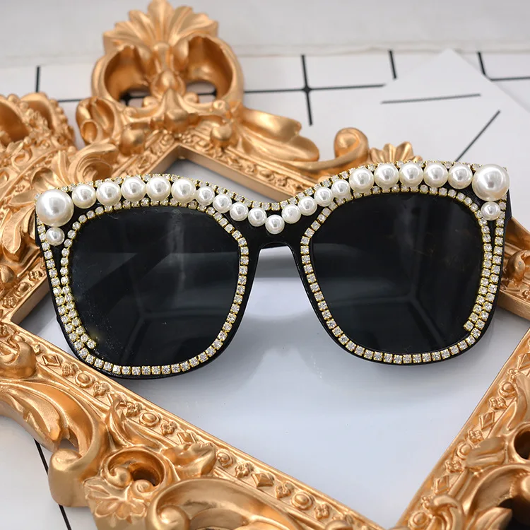 

2021 standard quality wholesale all-match temperament exaggeration sunglasses for club, Multi colors