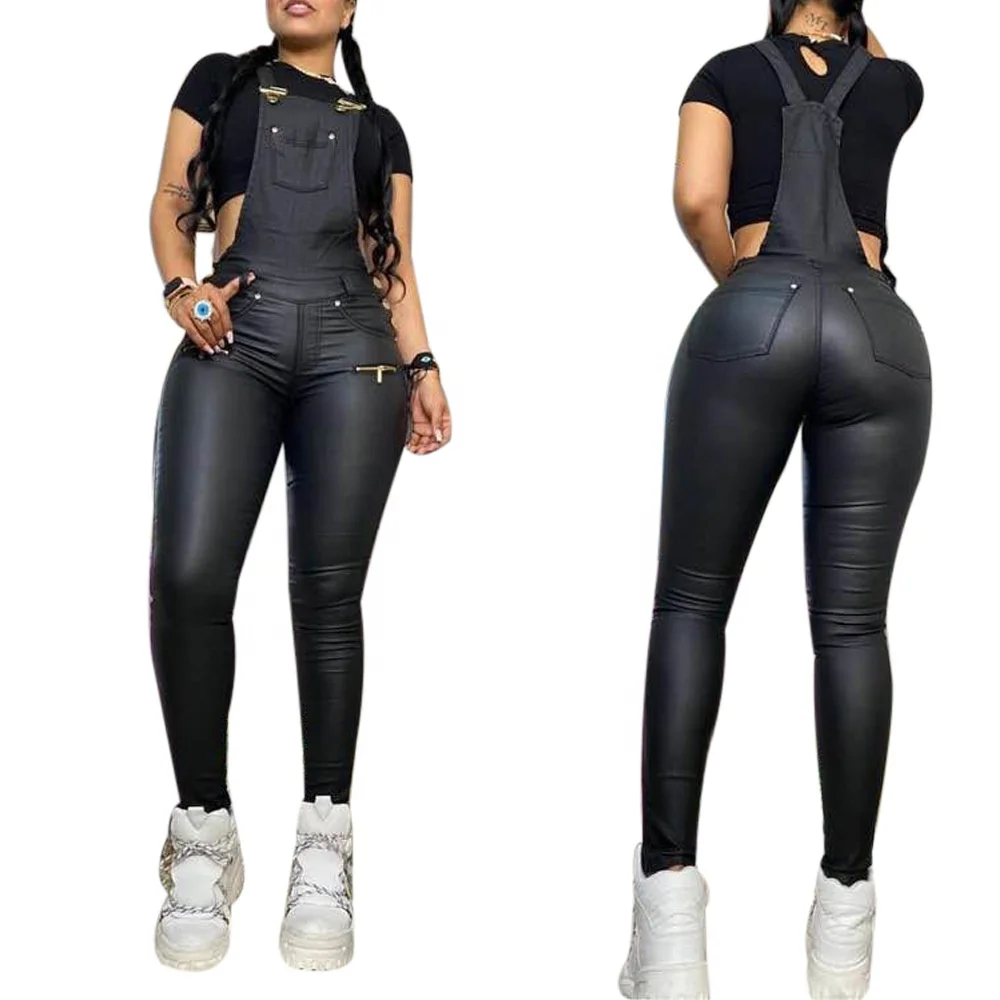 

AI53-2044 new fashion Women's one peice Rompers Slim Fit sexy suspenders skinny solid color jumpsuits wholesale