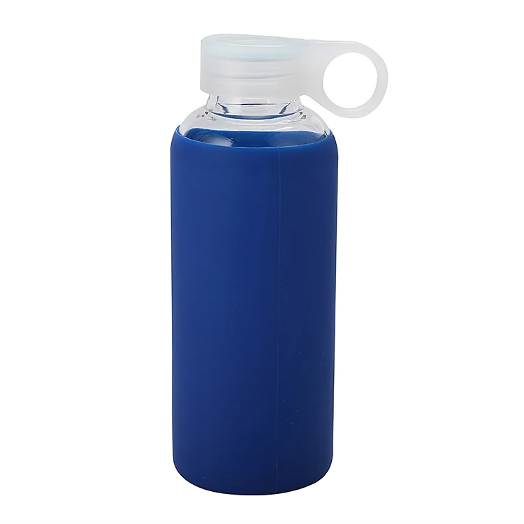 

MIKENDA 500ml Sports Water Bottle Custom Logo BPA Free Eco-friendly high borosilicate glass drinking bottle