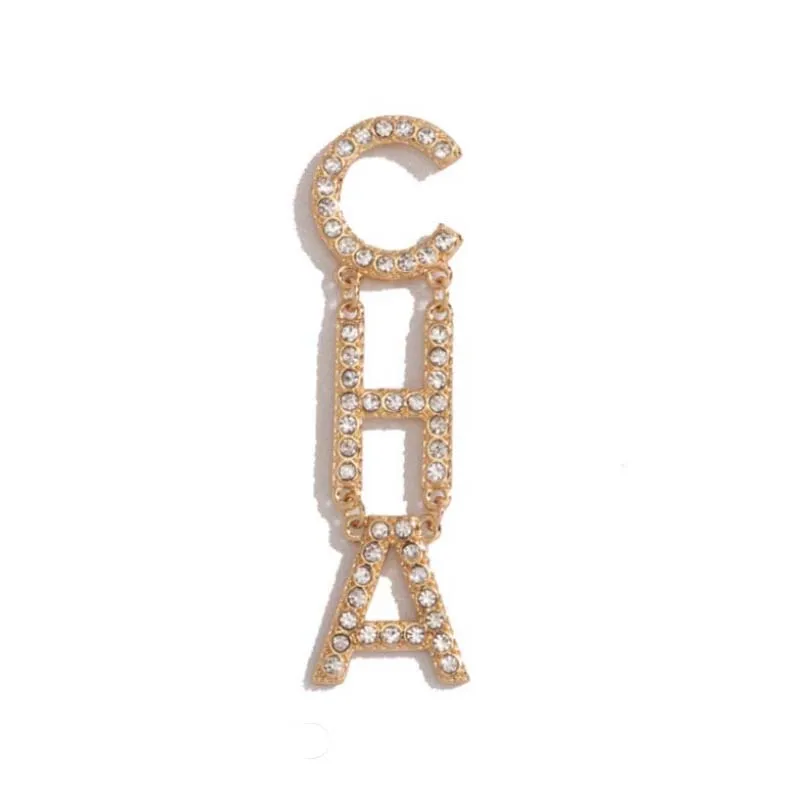 

Letter C Brand Logo Earrings Women Crystal Pearl Custom G Drop Earring Wholesale Fashion Luxury Designer Jewelry Women Sets