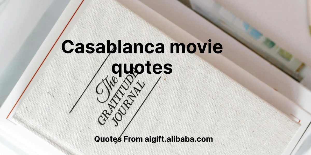 casablanca movie quotes