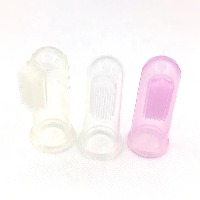 

Baby Silicone Tongue Coating Brush Finger Sleeve Deciduous Brush