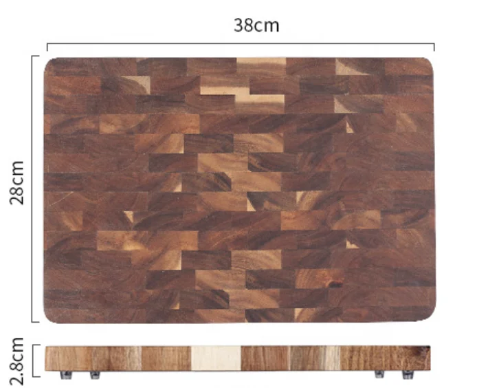 

Wholesale Custom Kitchen Large Multifunction Thick Acacia Solid Wood Chopping Board Wooden Cutting Board with Juice Groove