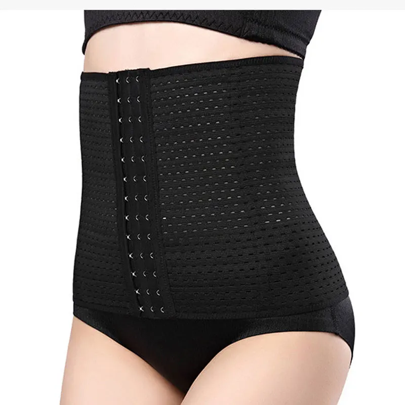 

Customs logo tag Breathable Shapers Steel Boned Spandex Corset Waist Trainer moq only 200pcs