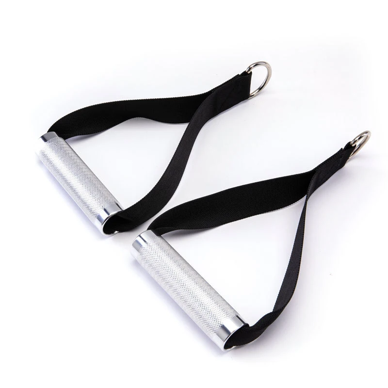 Custom Logo Steel ABS Gym Handles Cable Machine Resistance Bands Heavy Duty Comfortable Sturdy Lat Pull Exercise Handle Grips