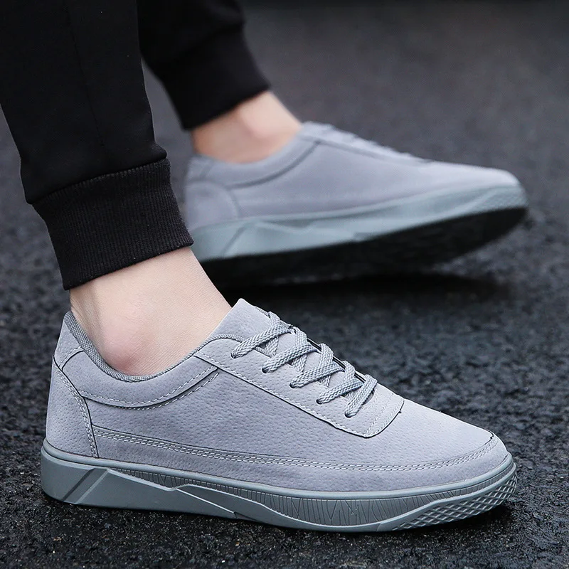 

new stock casual men shoes leather upper cheap sneakers breathable and lightweight for men