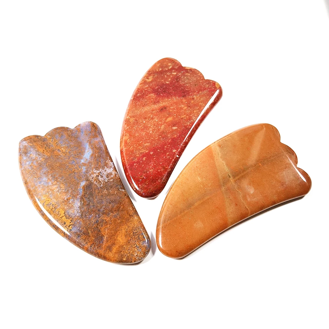 

Beauty personal care skin mookaite jasper stone gua sha stone claw facial massage boards