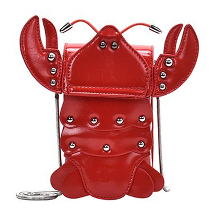 

2022 Shenglu Ins Red New Creative Crayfish Unique Designer Handbag Lobster Ladies Girls Fashion Shoulder Crossbody Bags Purse