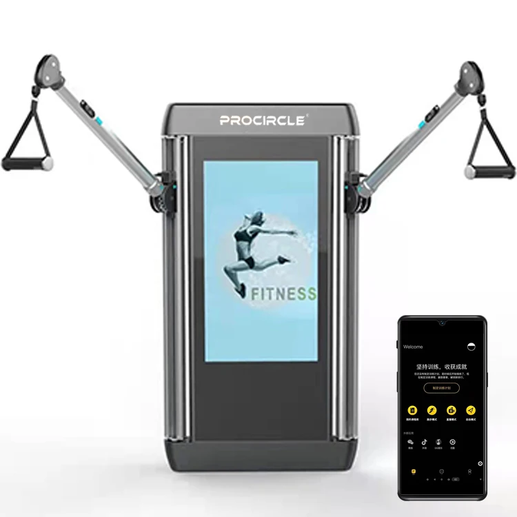 

Wall-mounted Smart Fitness Mirror with A Built-in Personal Trainer, Black