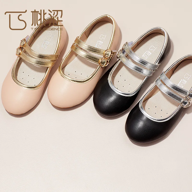 

2019 New China popular girls dress shoes slip-on children casual shoes
