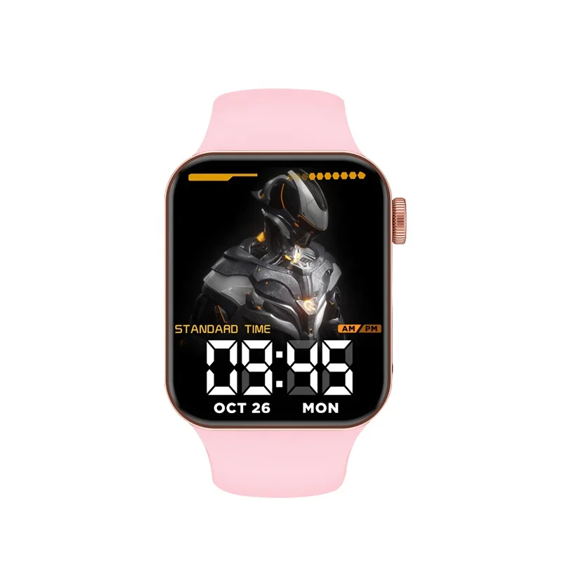 

Hot Selling Online T100 Plus Leather Strap Waterproof IP67 Call Smart Watch for sport men