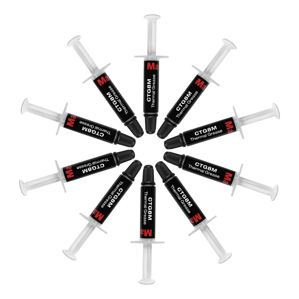 

CTG8M 1g mini syringe wholesale thermal paste 12.8 conductivity CPU heat sink compound thermal paste desktop PC, Grey