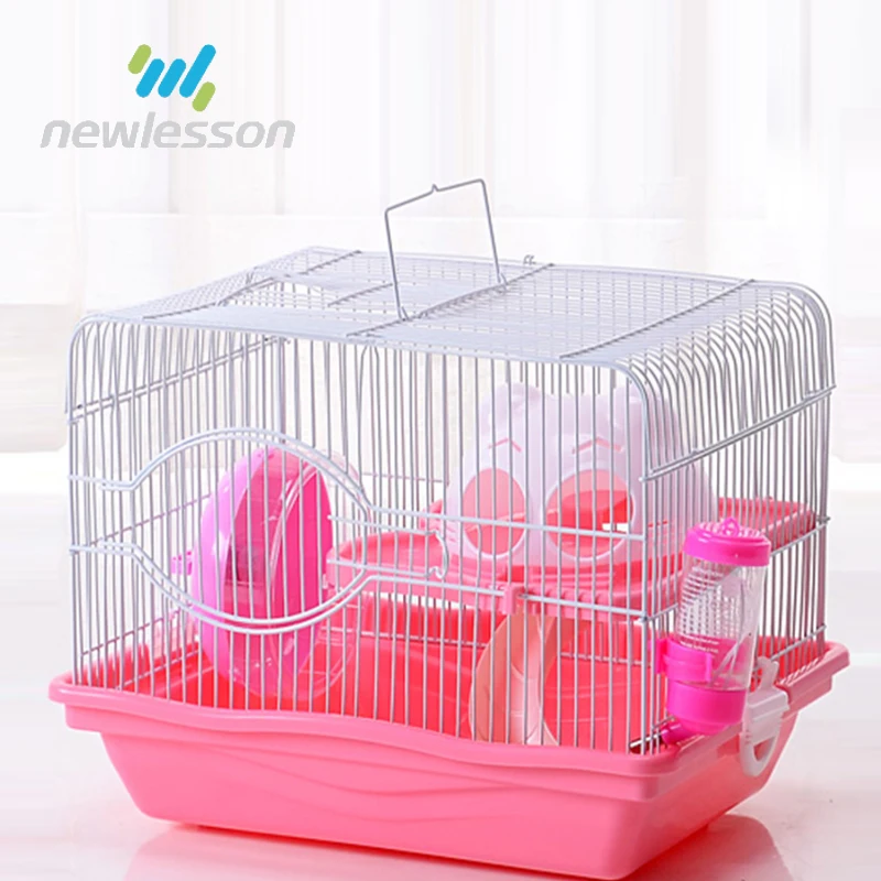 

luxury hamster cage plastic pet house with best price, Blue/pink /brown