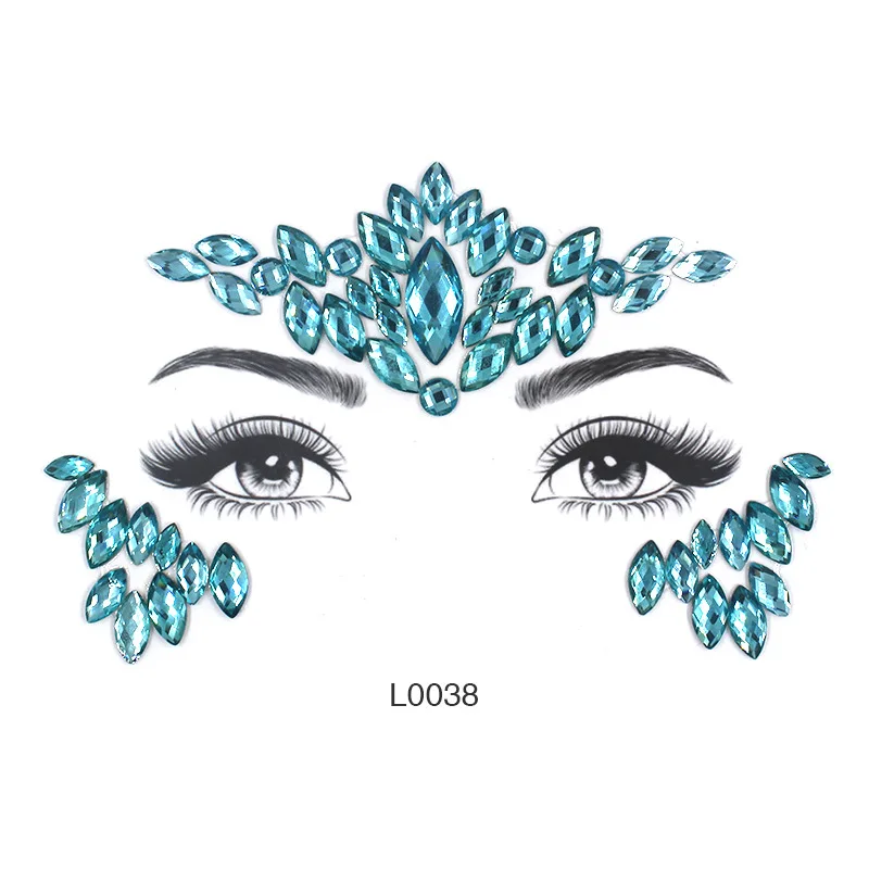 

Hot Selling mermaid face pasters creative DIY rystal sticker