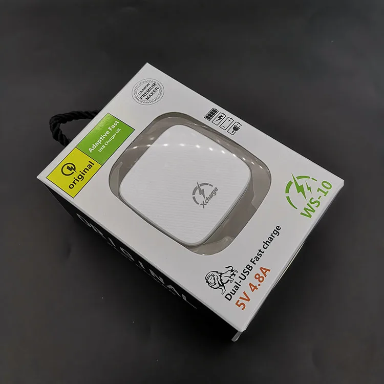 for infinix Xcharge UK charger with retail packaging 12V2A 2 flash during charging UK charger T16W20 3 pin British
