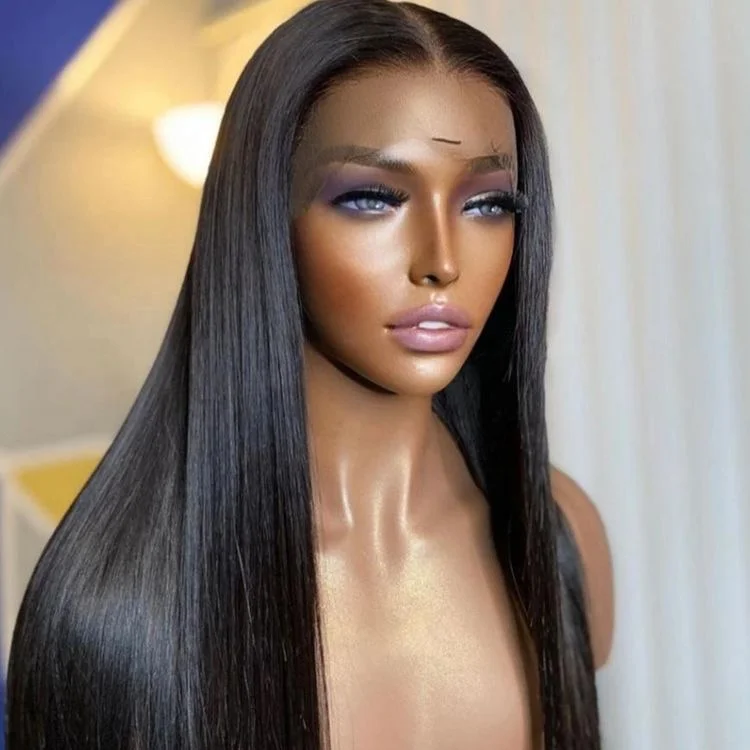 360 HD Lace Frontal Bone Straight Remy Human Hair Wig