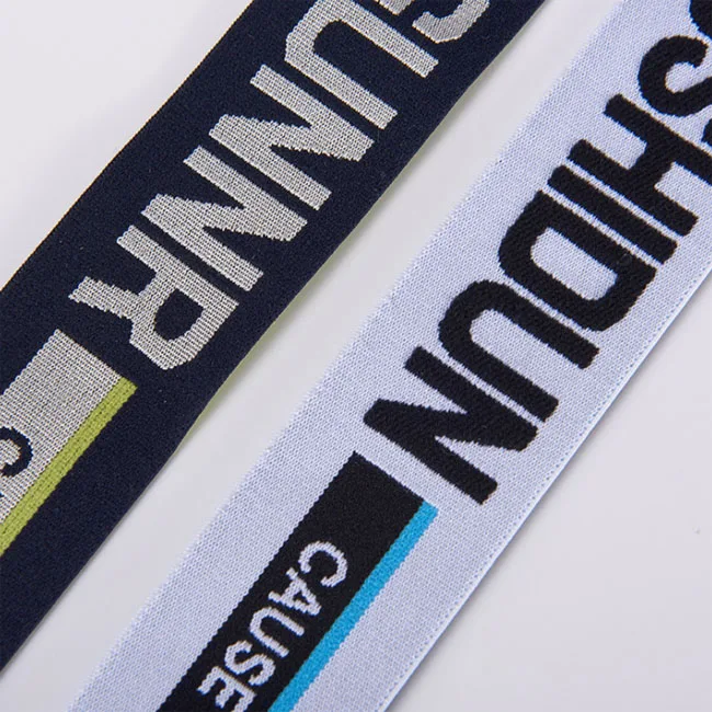 

custom logo jacquard woven elastic band