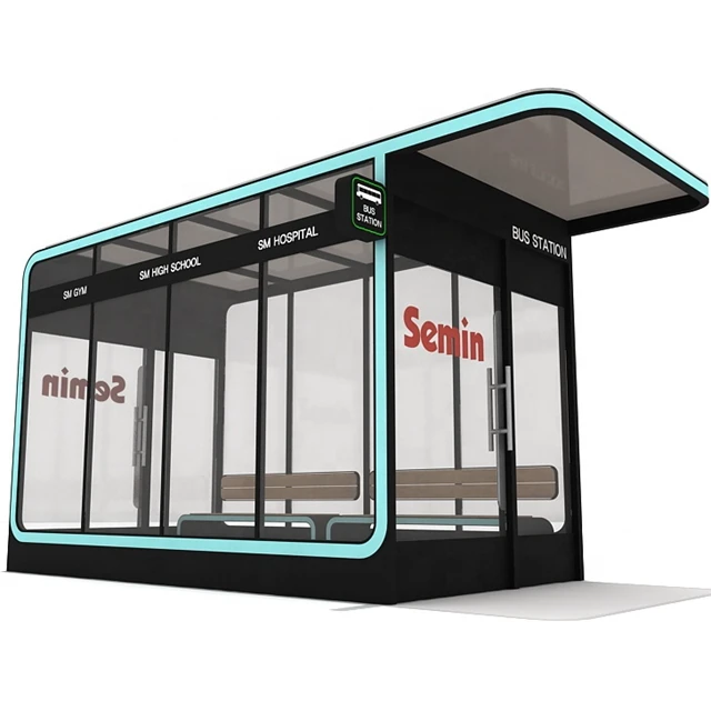 product-OEM Air Conditioning Smart Bus Shelter Street Furniture-YEROO-img
