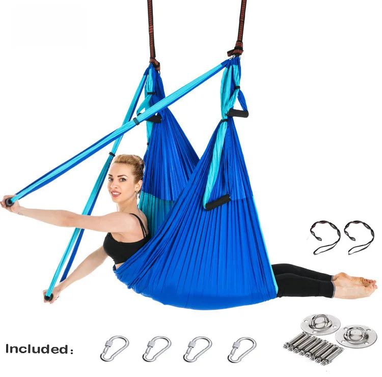 

Hammock Gym Strength Inversion Anti-Gravity Aerial Traction Swing Yoga Belt Set