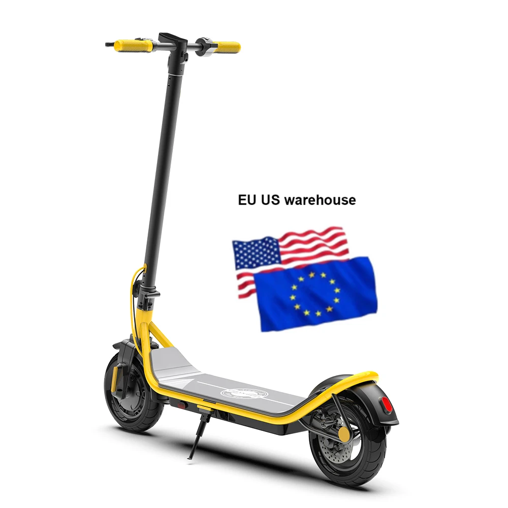 

2021 Alibaba New EU Warehouse 10inch 35KM to 40KM 25miles Wide Pedal Folding IP65 Waterproof Two Wheel Adult Electric Scooter