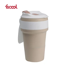 Image of Fscool Portable Mini Travel Silicone Drinking Cup Retractable Folding Collapsible Cup