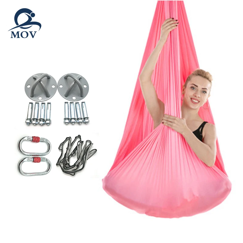 

Yoga hammock Aerial Yoga Swing Flying Yoga Hammock Set Sling for Antigravity, Blue violet rose red white light purple light green red