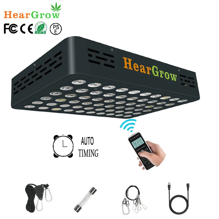 LED Grow Light for Indoor Plants HearGrow 1000W Plant Light Full Spectrum Remote Control Grow Lamp