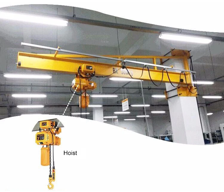 1t wall mounted electric cantilever arm jib crane