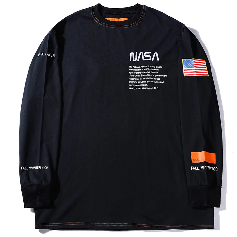 

China Export Quality Men Fashion Tshirt Custom Nasa Embroidery Sweater, Show, all other colors and designs could be customized