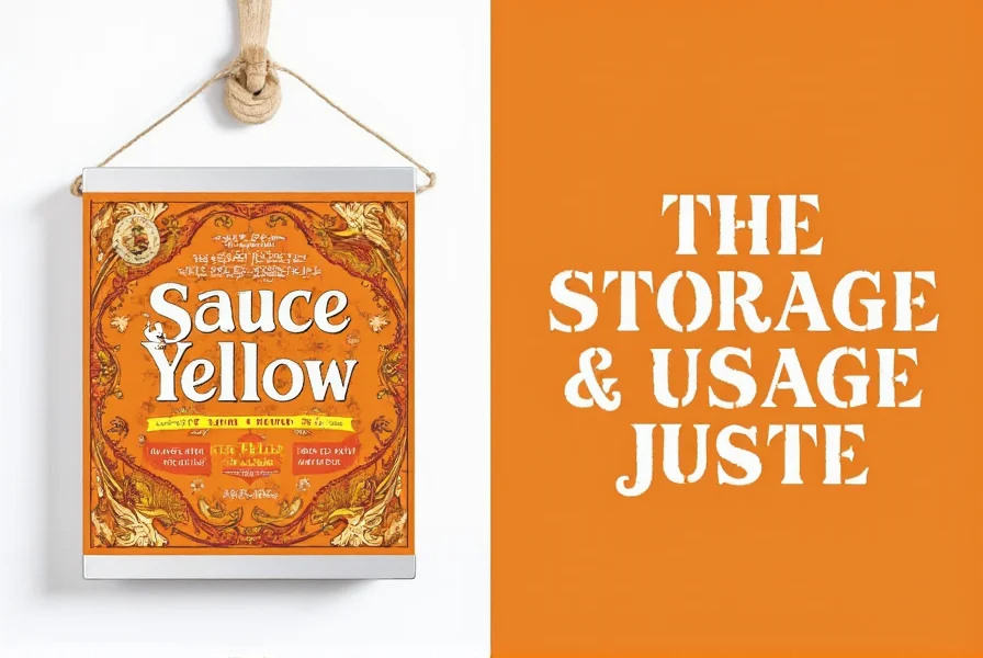 Storage Container for Sauce Yellow